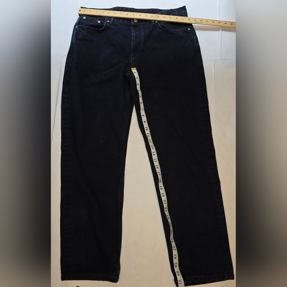 ZARA mens Straight Leg, High Waist, Dark Wash Jeans 34 - Picture 4 of 12